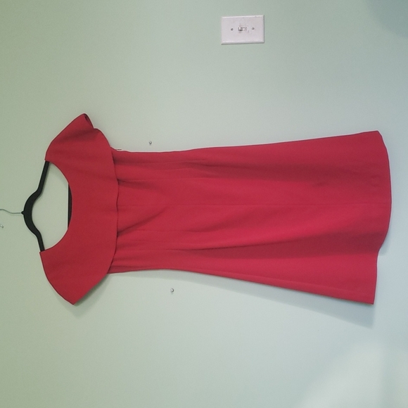 J. Peterman VTG Red Knee Length Dress - Picture 1 of 7